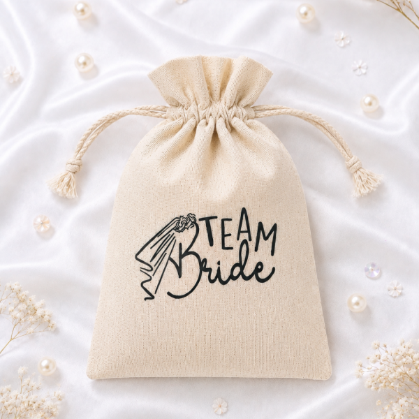 Πουγκάκι Team Bride – Δώρο για το Bridal Party