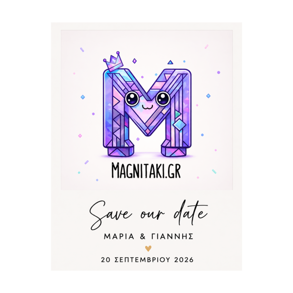 Μαγνητάκι "Save the date"